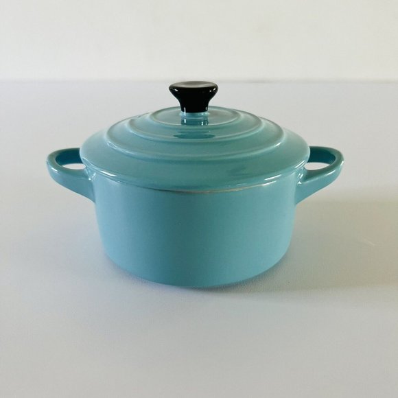 Le Creuset Kitchen Le Creuset Bk Turquoise Cm Mini Round Cocotte